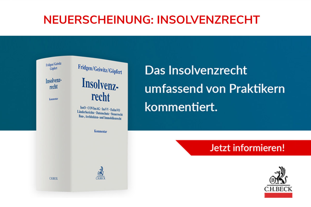 Das Insolvenzrecht umfassend von Praktikern kommentiert, 22. Dezember 2021.